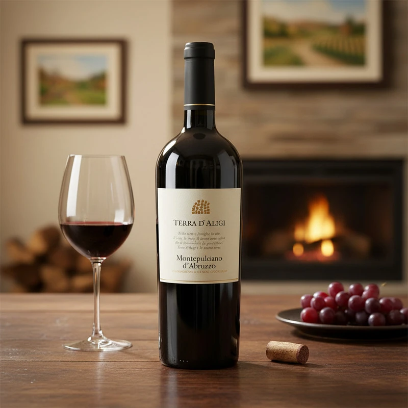 Montepulciano d’Abruzzo DOC 0,75 L – Terra d’Aligi 25021 by Terra d’Aligi color Svart