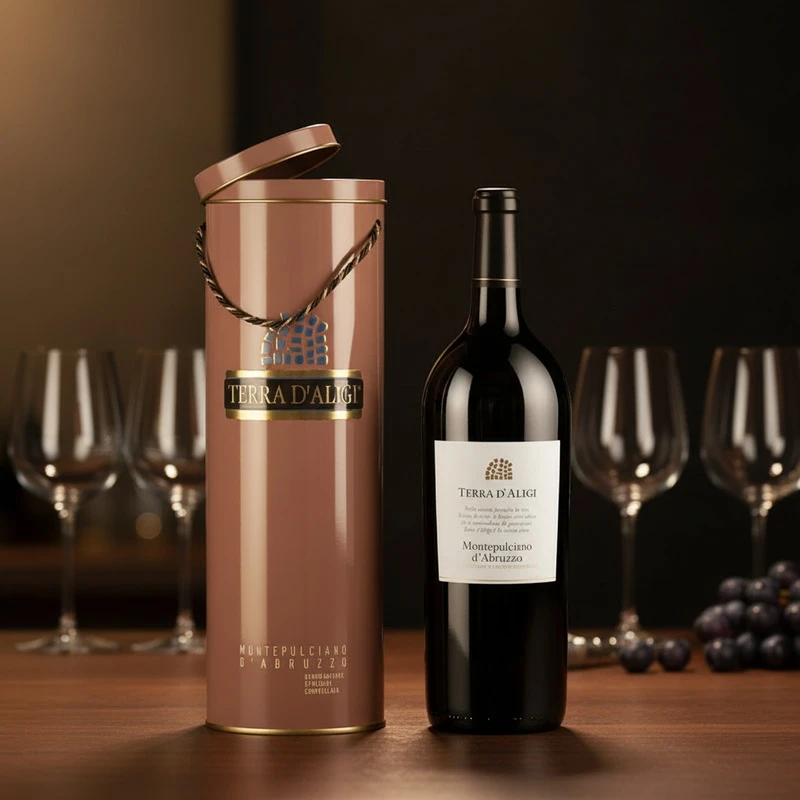 Montepulciano d’Abruzzo DOC 1,5 L Stahlrohr – Terra d’Aligi 25037 by Terra d’Aligi color Svart