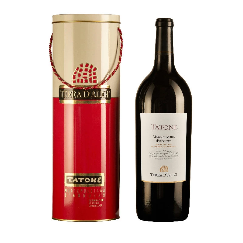 Tatone Montepulciano d’Abruzzo DOC 2019 1,5 L Stahlrohr – Terra 25039 by Terra d’Aligi color Svart