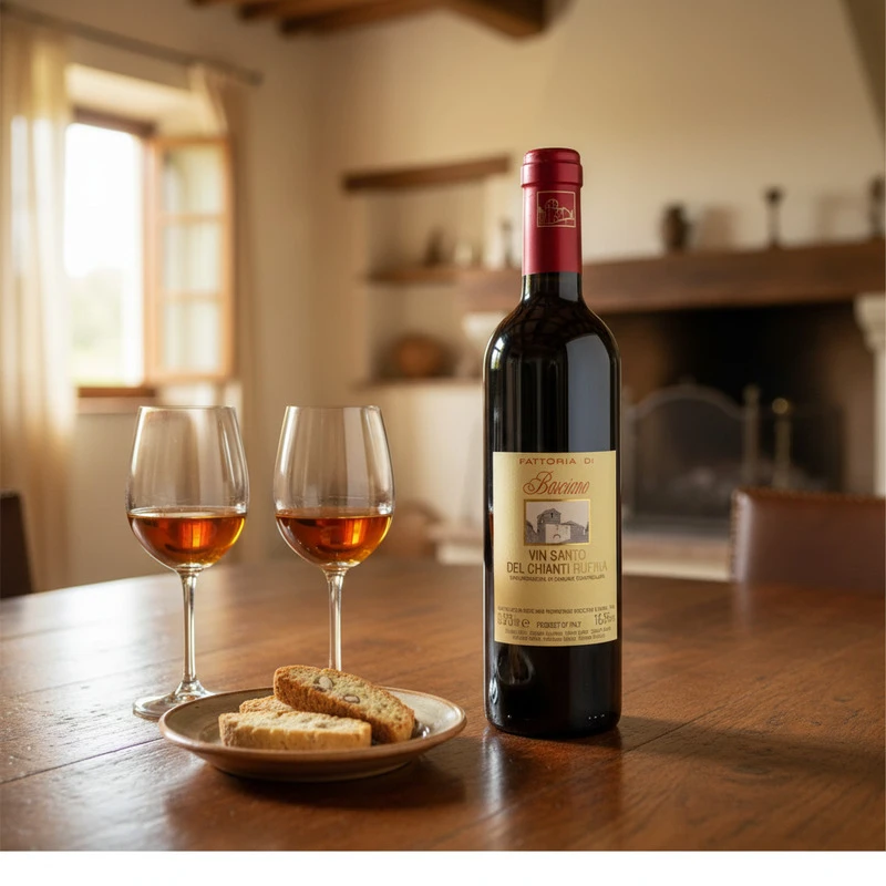 Vin Santo DOC Dessertwein 0,375 L – Basciano 25041 by Basciano color Svart