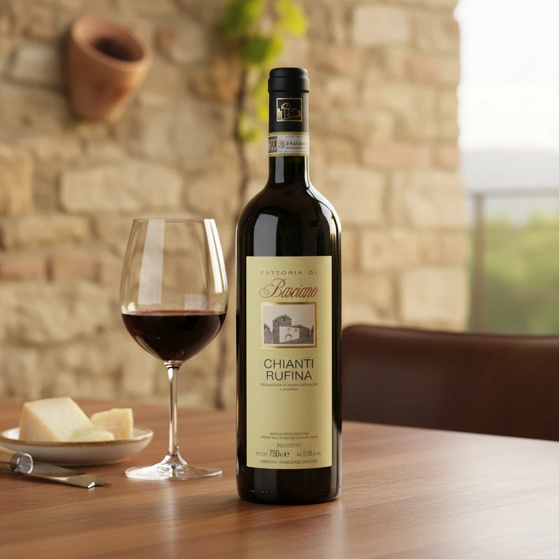 Chianti Rufina DOCG 2023 0,75 L – Basciano 25046 by Basciano color Svart
