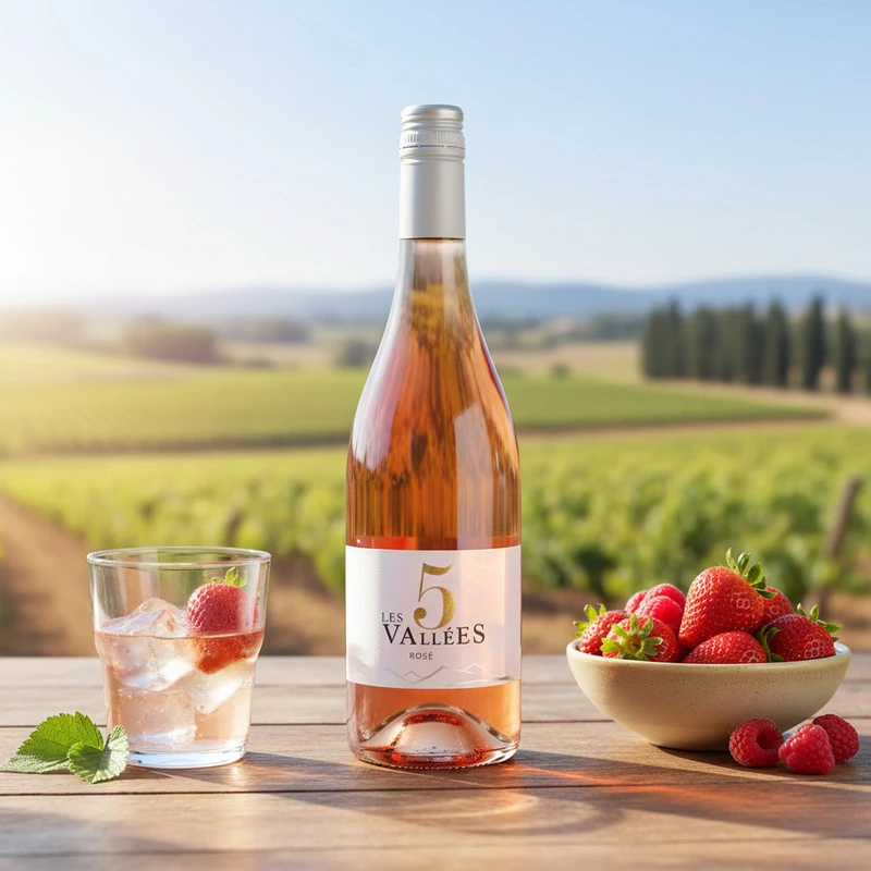 Les 5 Vallées Rosé 0,75 L – Paul Mas 25800 by Paul Mas color Svart