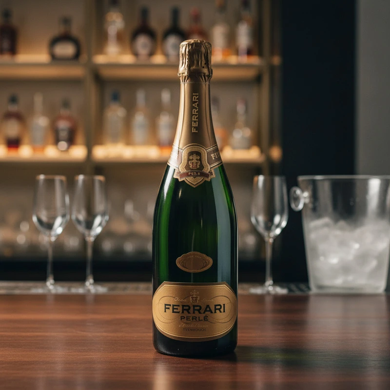 Ferrari Perlè Brut Trento DOC 0,75 L 24700 by Ferrari color Svart