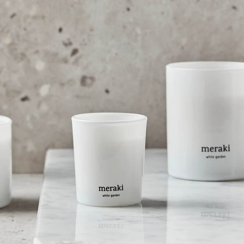 Meraki Duftkerzen, White garden, Weiß 2 Stk. 366650100 by Meraki color Vit