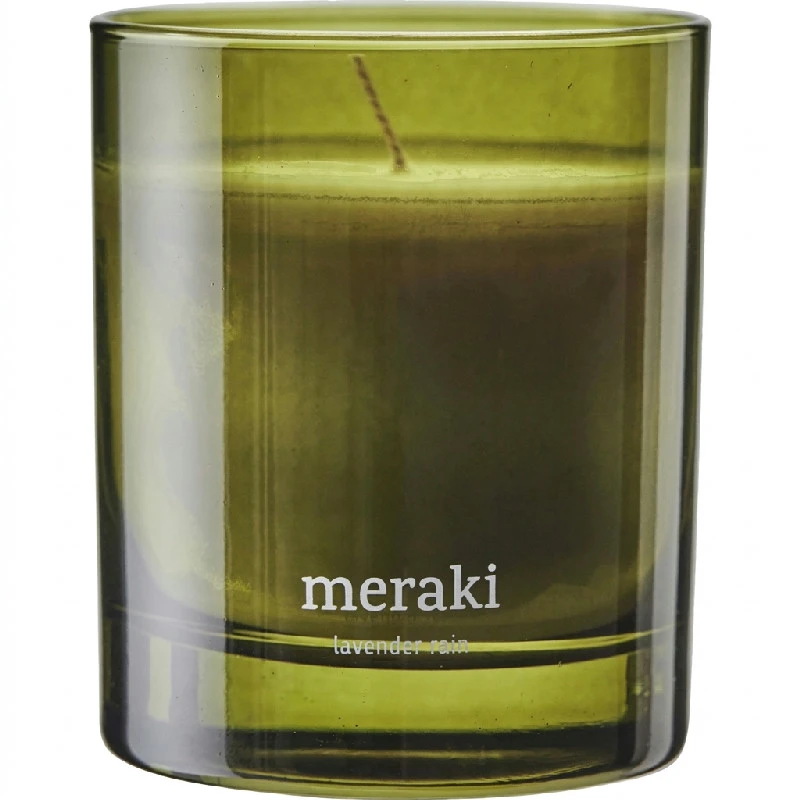 Meraki Duftkerze Lavender Rain, Grün Hoch 200 g 366650202 by Meraki color Grön