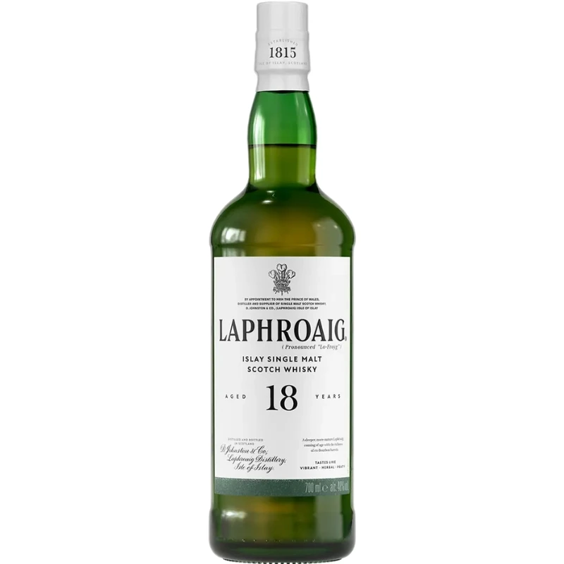 Laphroaig 18 YO Islay Single Malt Whisky 70 cl 10990033 by LAPHROAIG color Svart