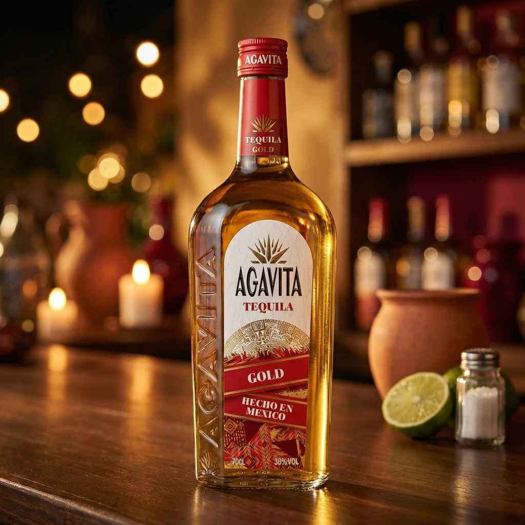 Agavita Tequila Gold 70 cl 53328 by AGAVITA color Svart