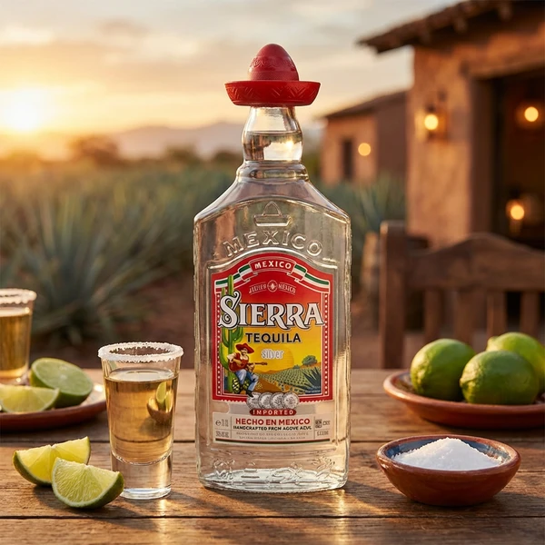 SIERRA Tequila Silver 70 cl 1005783 by SIERRA color Svart