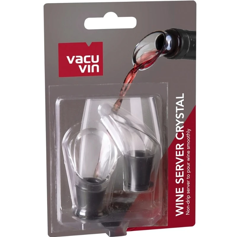 Vacu Vin Weinausgießer Crystal – 2 Stück V1854060 by Vacu Vin color Svart