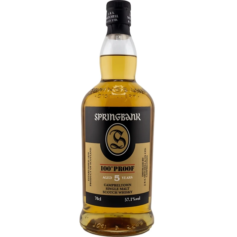 Springbank 5 YO 100 Proof Campbeltown Single Malt FL 70 50130290 by SPRINGBANK color Svart
