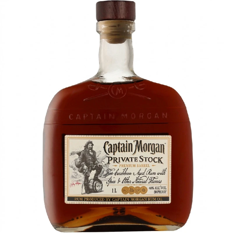 Captain Morgan Private Stock Rum 1,0L 54501 by CAPTAINMOR color Svart