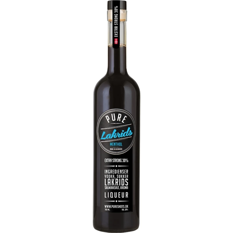 Pure Lakrids Menthol Shot 30% FL 70 64243 by PURE color Svart