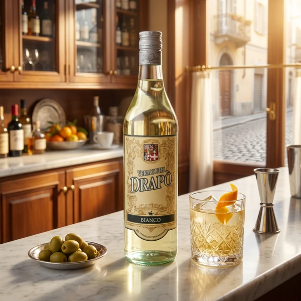 Drapo Bianco Vermouth FL 75 40101 by DRAPO color Svart