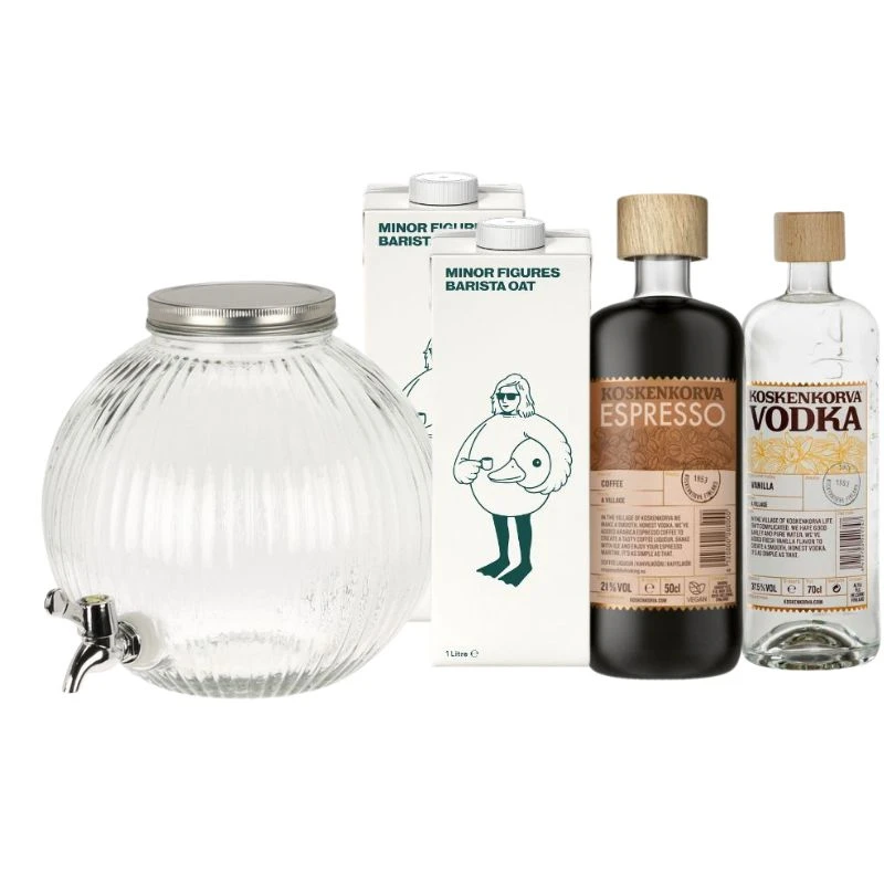 White Russian Dispenser – Cocktail-Set Bundle110 by Bundle color Svart