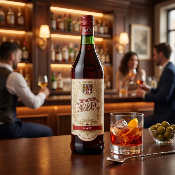 Drapo Rosso Vermouth FL 75 40102 by DRAPO color Svart