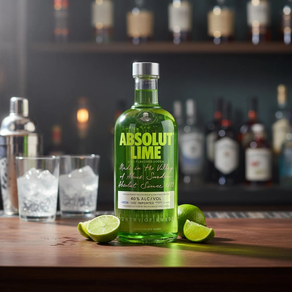 Absolut Vodka Lime 70 cl 52197 by ABSOLUT color Svart