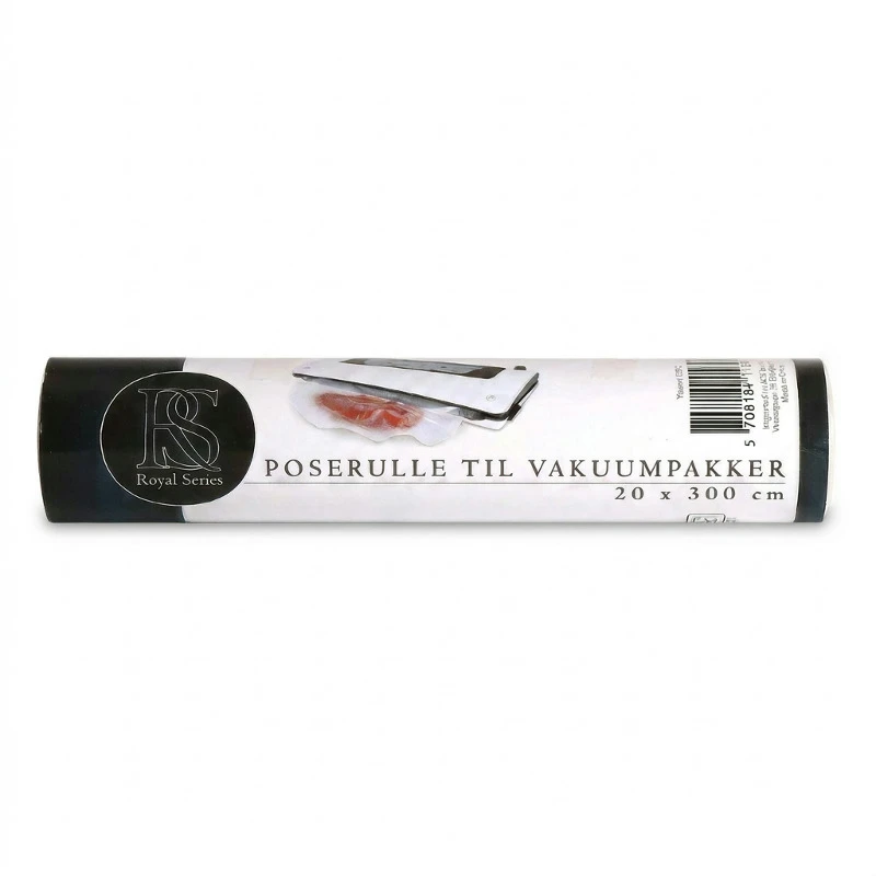 Vakuumierrolle für Vakuumierer/Sous-Vide | 20 x 300 cm | Royal Series 11691AG by Royal Series color Svart