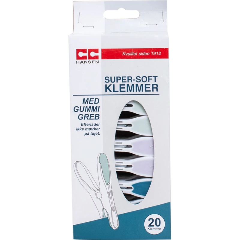CC Hansen Super-Soft Kunststoffklammern 1263AG by CC Hansen color Assorterad