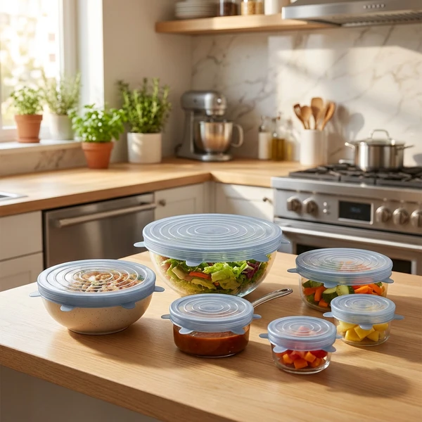 Wiederverwendbare Silikondeckel | Rund | Royal Series 12695AG by Royal Series color Svart