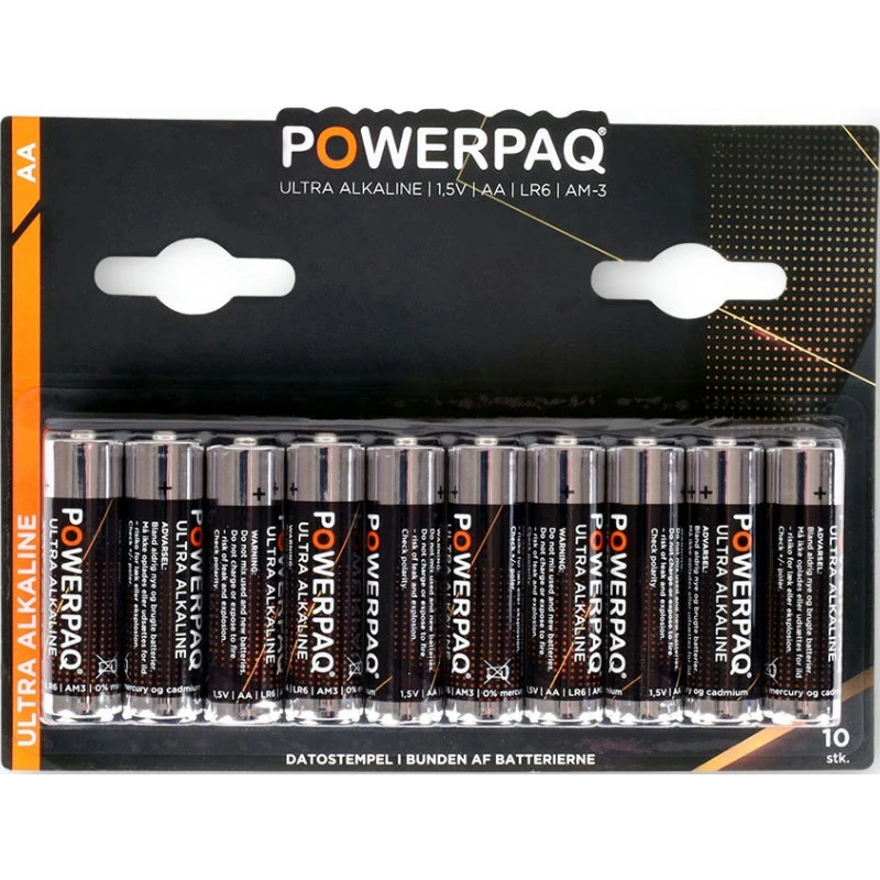 Batterien | Ultra Alkaline AA | PowerPaq 12927AG by PowerPaq color Svart/guld
