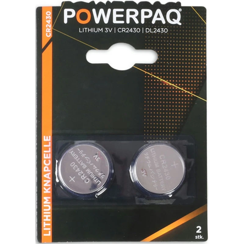 PowerPaq Lithium Knopfzelle CR2430 12939AG by PowerPaq color Silver