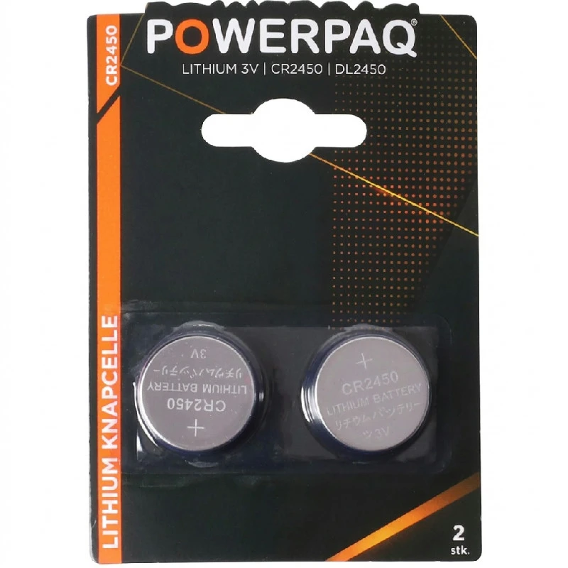 PowerPaq Lithium CR2450 Batterien 12940AG by PowerPaq color Silver