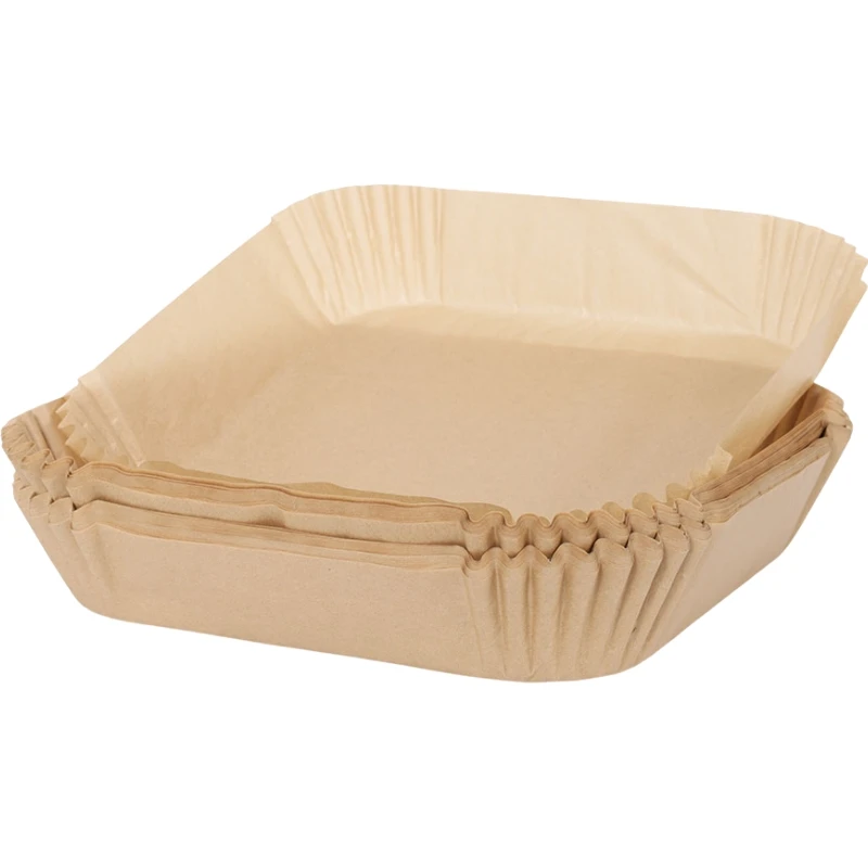 Backpapier für Heißluftfritteuse | Quadratisch | 50 Stück 14861AG by Airfryer color Vit/Natur