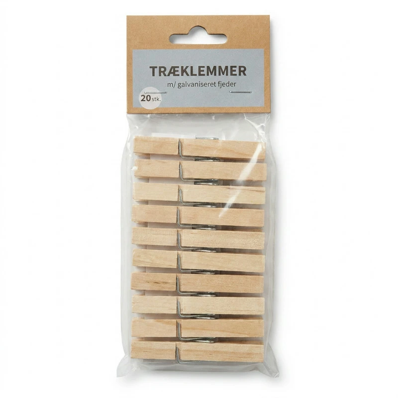 Wäscheklammern aus Holz, 20 Stk. | CC Hansen 1723AG by CC Hansen color Assorterad