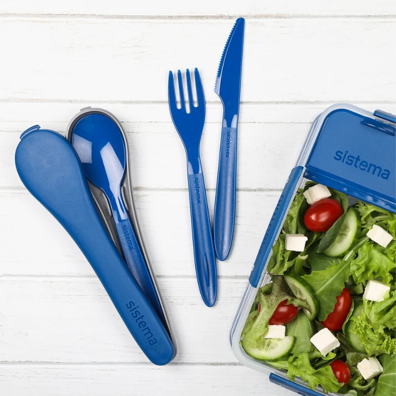 Besteckset, 4-teilig, sort. | Cutlery Set | Sistema 1918AG by Royal Series color Svart
