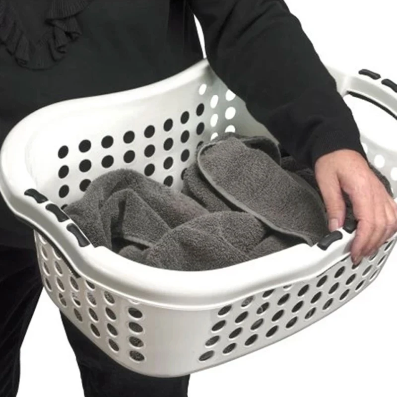 Plast1 Ergonomischer Wäschekorb 45 l, Weiß 201613AG by Plast1 color Vit
