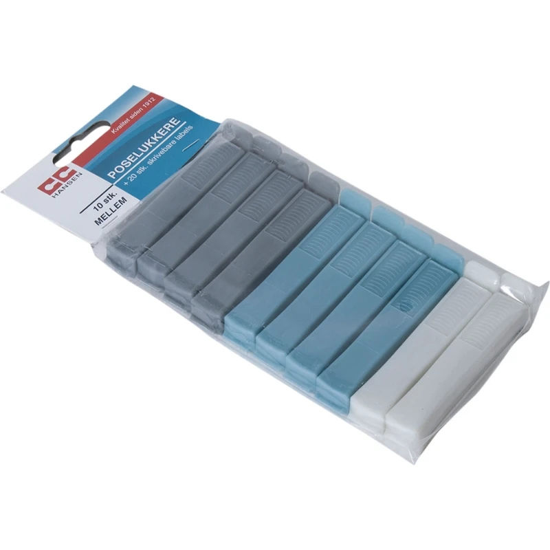 CC Hansen Beutelclips Mittel – 10er-Pack 2938AG by CC Hansen color Assorterad