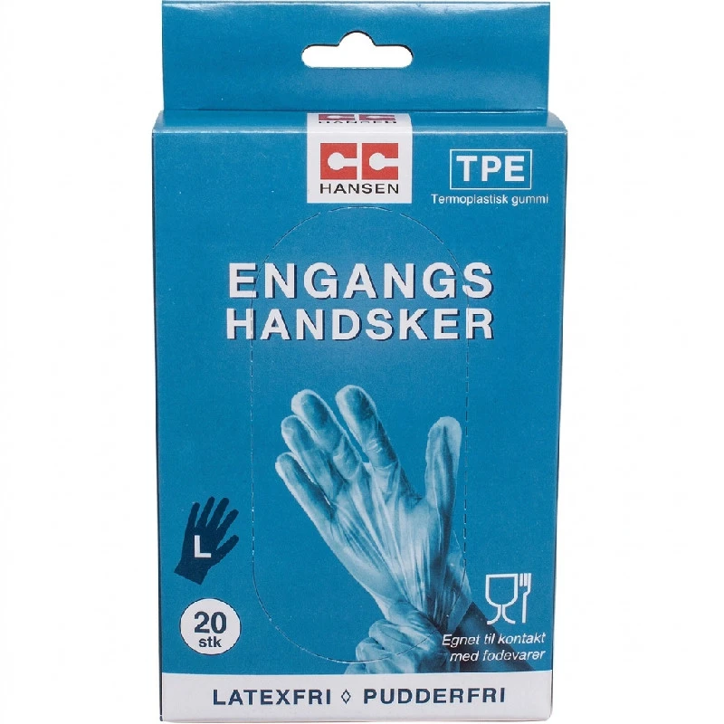Engangshandsker | TPE | 20 stk. | CC Hansen 4721AG by CC Hansen color Svart