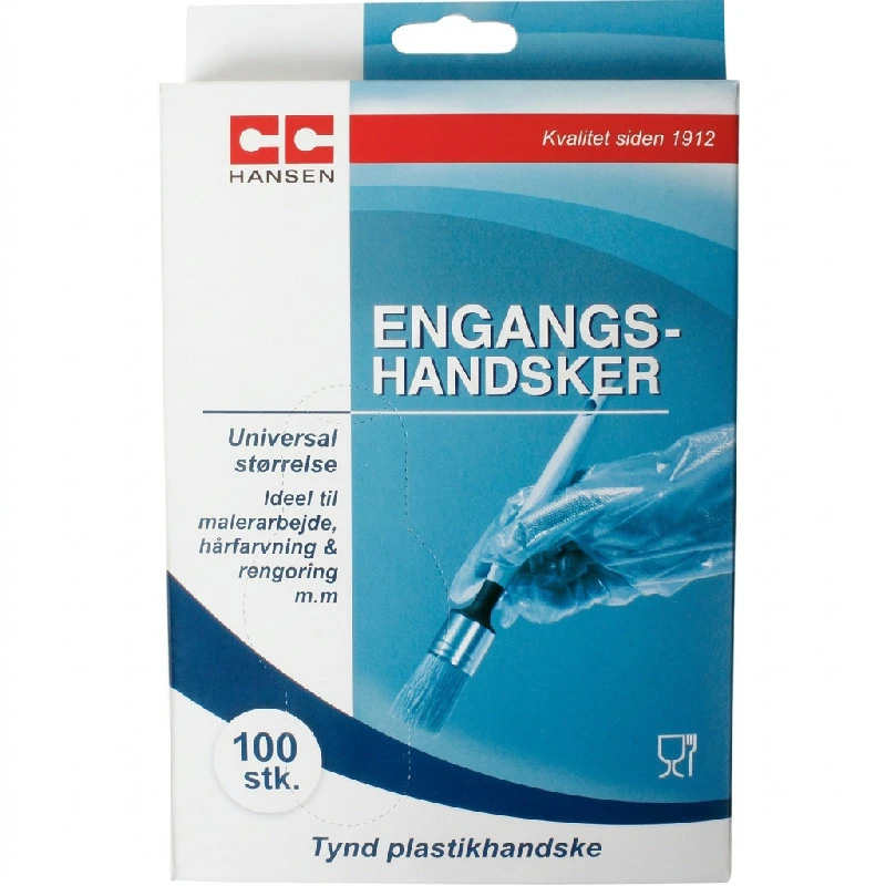 Einweghandschuhe aus Plastik 100 Stk. CC Hansen 4730AG by CC Hansen color Svart