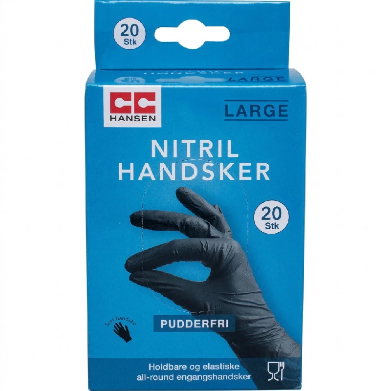 Nitrilhandschuhe | Large | 20 Stk. | CC Hansen 4775AG by CC Hansen color Svart