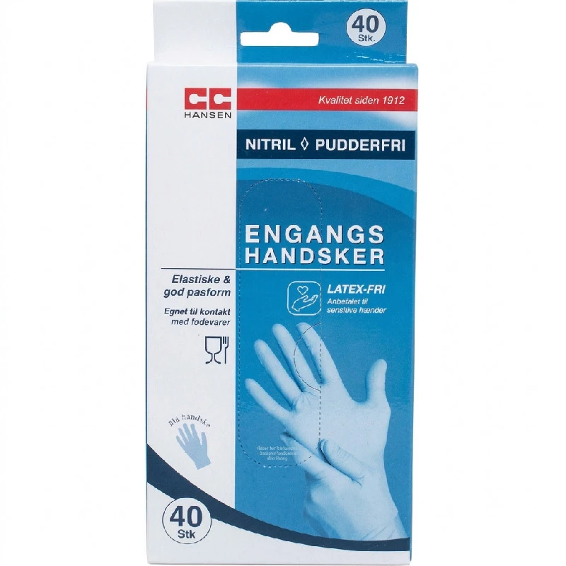 Einmalhandschuhe | Nitril | 40 Stk. | CC Hansen 4784AG by CC Hansen color Svart