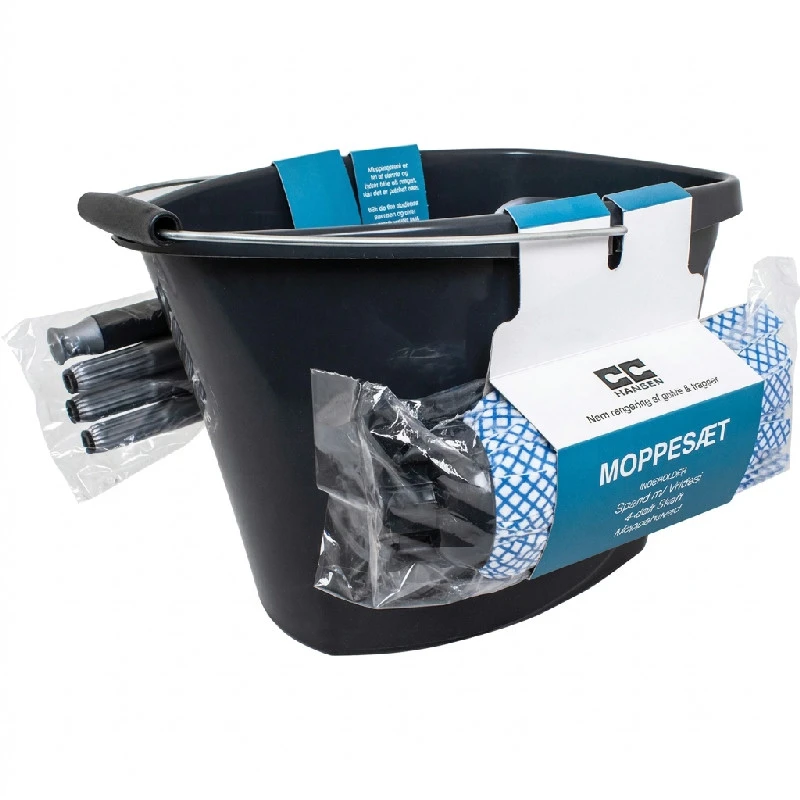 Wischmopp-Set komplett mit 14-L-Eimer | CC Hansen 5420AG by CC Hansen color Svart