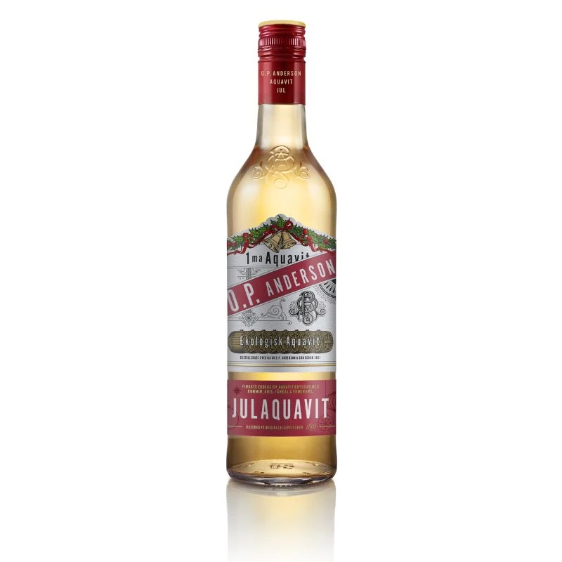 O.P. Anderson Jule Akvavit 2025 Bio 70 cl 1020412 by OPANDERSON color Svart