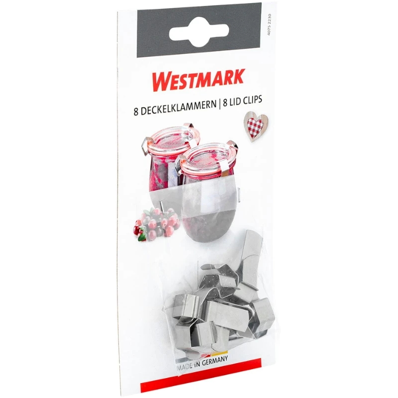 Einkochklammern für Weck-Gläser | 8er-Set | Westmark 40752230AG by Royal Series color Svart