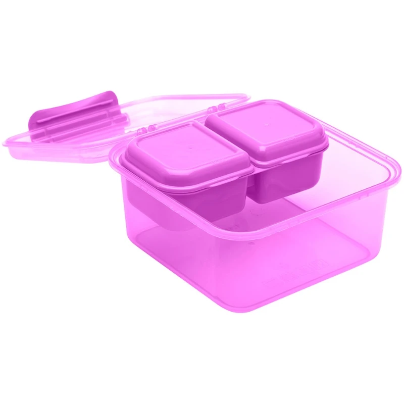Brotdose mit 2 Snackboxen 1,15 l 14702AG by SMASH color Assorterad