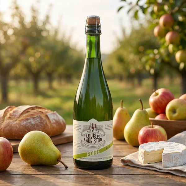 Comte Louis de Lauriston Cidre Poiré FL 75 25100401 by Comte Louis de Lauri color Svart