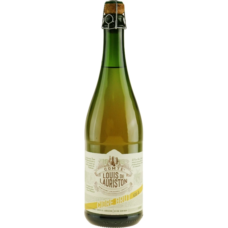 Comte Louis de Lauriston Cidre de Normandie Brut FL 75 25100400 by Comte Louis de Lauri color Svart
