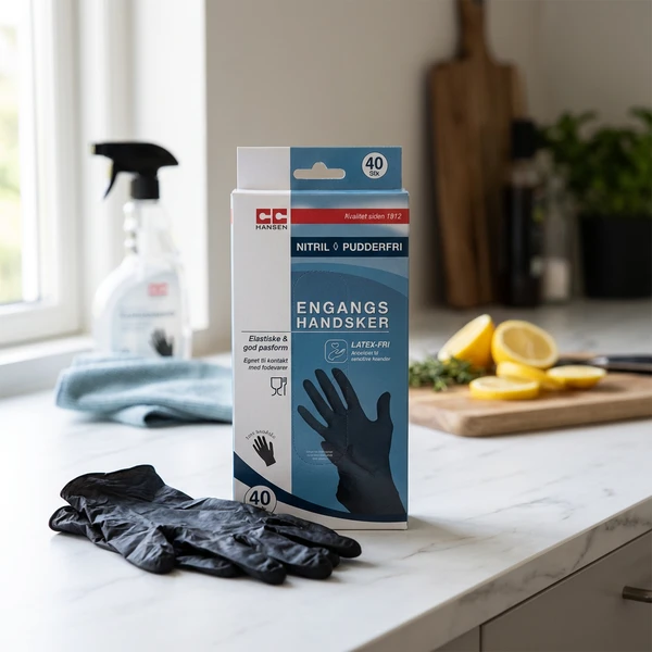 CC Hansen Nitril-Einweghandschuhe Schwarz 40 Stk. 4792AG by CC Hansen color Assorterad