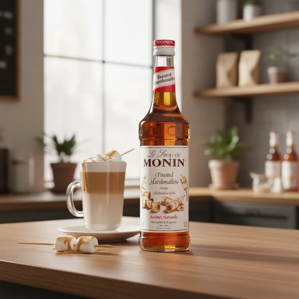 Monin Gerösteter Marshmallow / Röstskumfidus Sirup FL 70 50000131 by MONIN color Svart