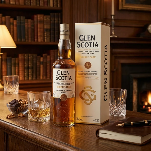 Glen Scotia Double Cask PX Sherry Cask Finish Whisky 70 cl 50139310 by Glen Scotia color Svart
