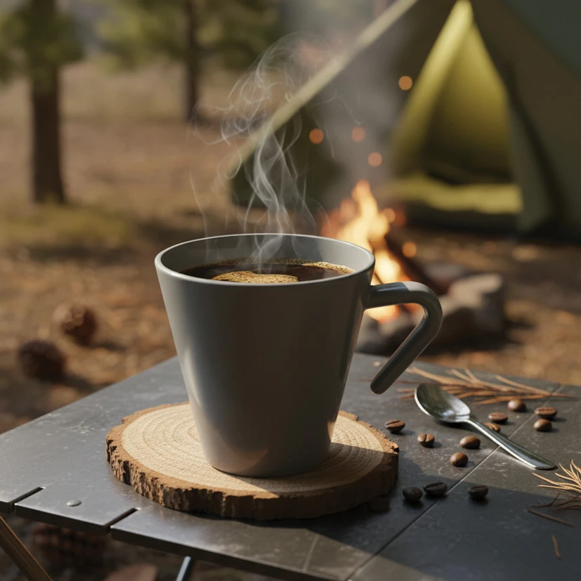 Kaffeebecher Stapelbar 30 cl Dunkelgrau PP-Kunststoff BPA-frei 8538-DARK GREY by GraMonty color Svart