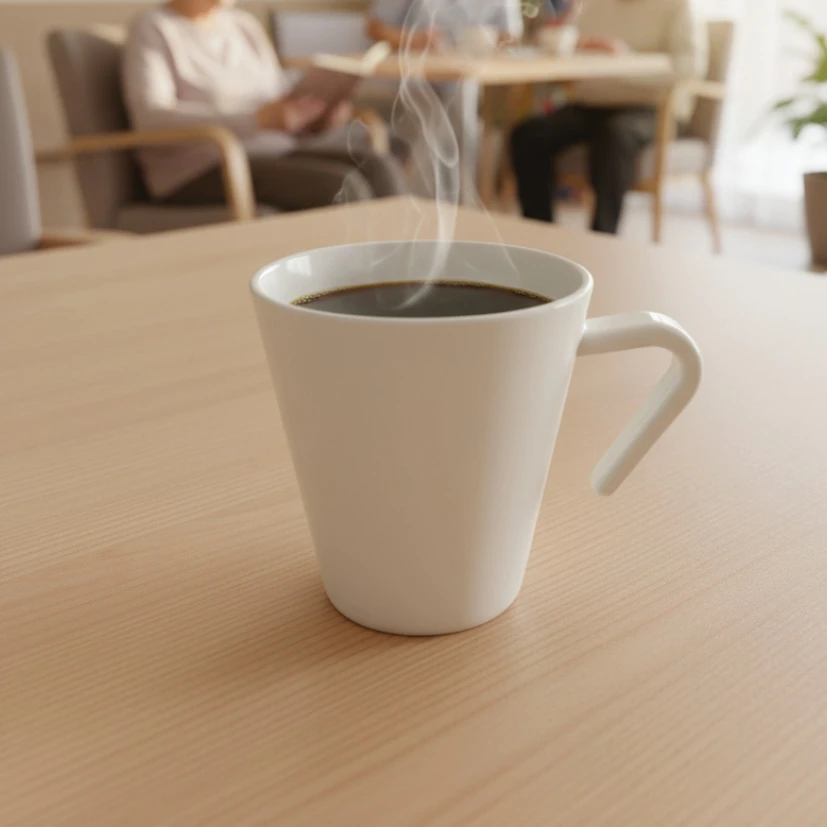Kaffeebecher Stapelbar 30 cl Weiß PP-Kunststoff BPA-frei 8538-WHITE by GraMonty color Svart