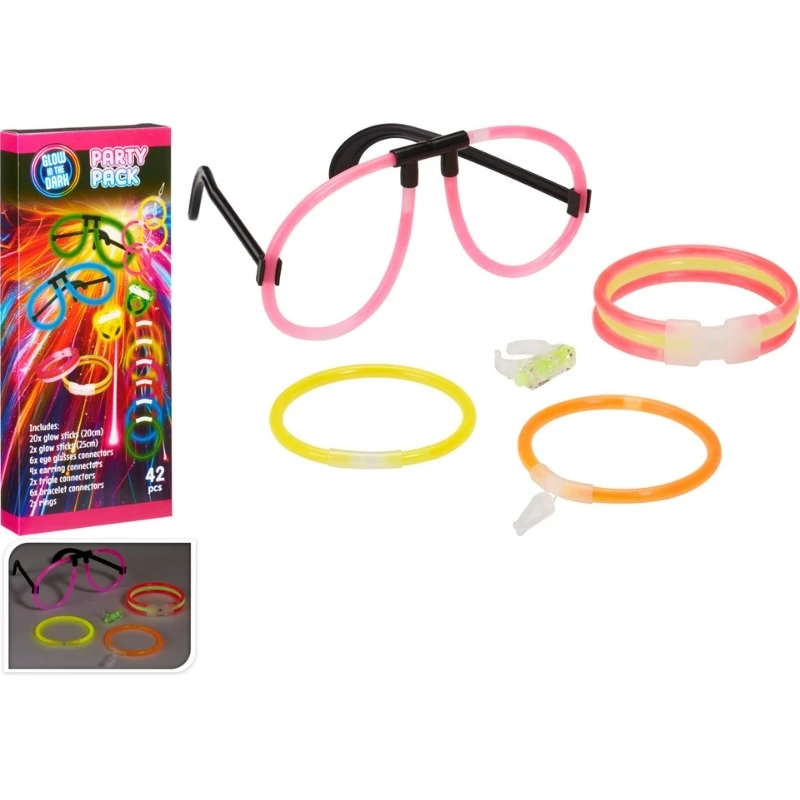 Knicklichter Party-Set mit Zubehör DL8000040 by Koop color Svart