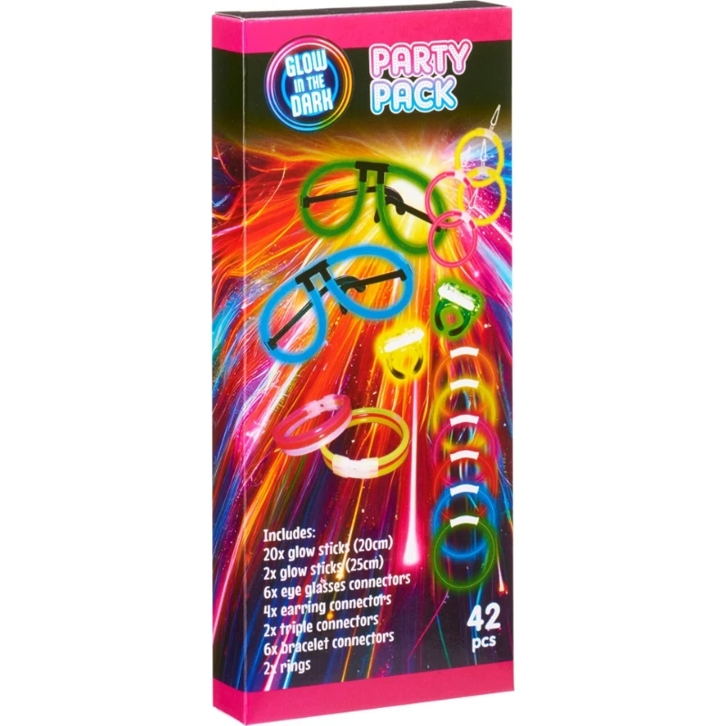 Knicklichter Party-Set mit Zubehör DL8000040 by Koop color Svart