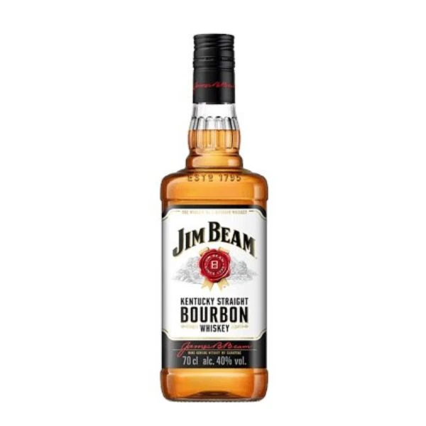 Jim Beam White Label Bourbon FL 70 58027 by JIMBEAM color Svart