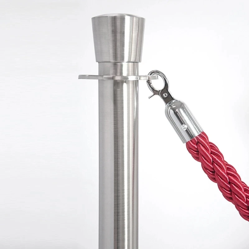 Absperrseil, Rot geflochten m. silbernem Klickverschluss 200 cm AF641 by Barlife color Röd